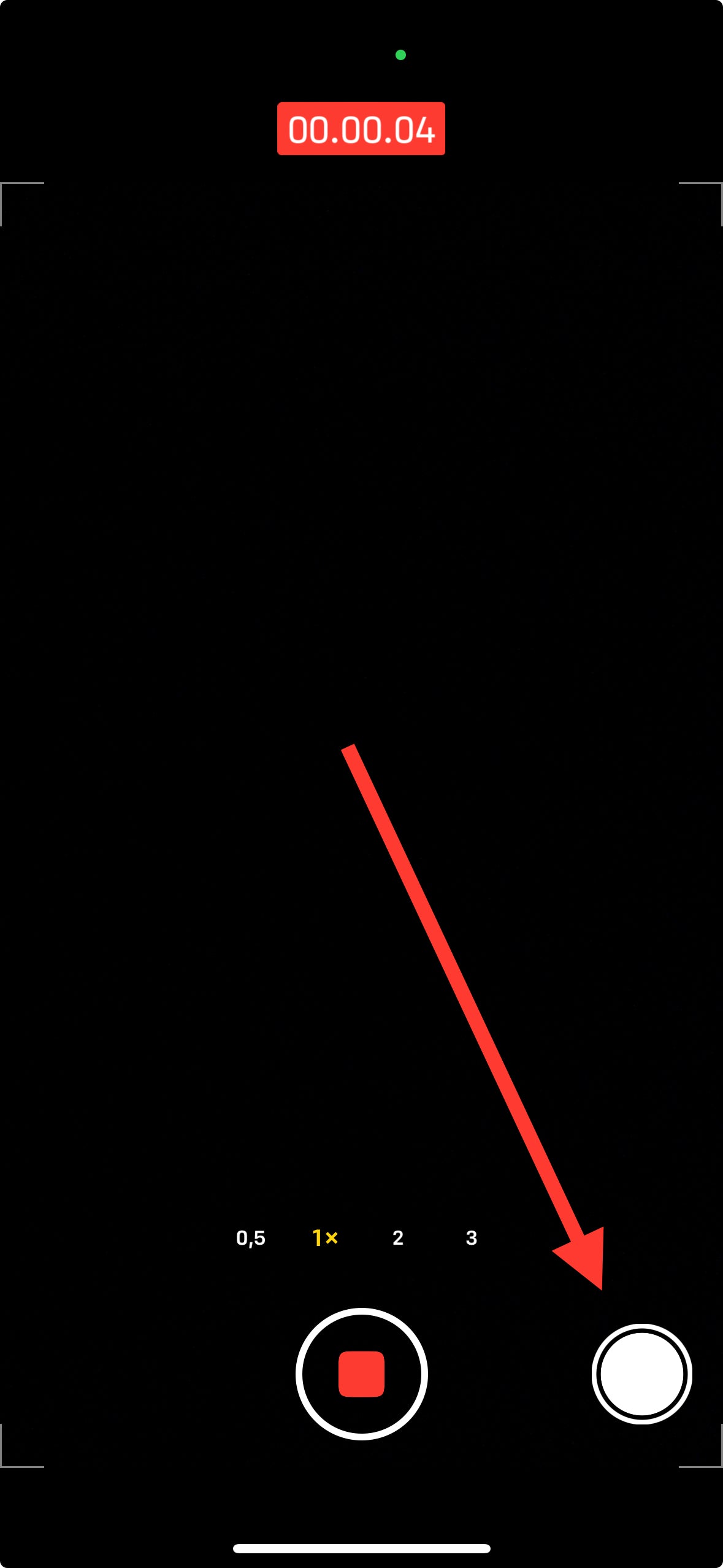 Hvordan kan jeg tage et billede, mens jeg er i gang med at filme en video på min iPhone?