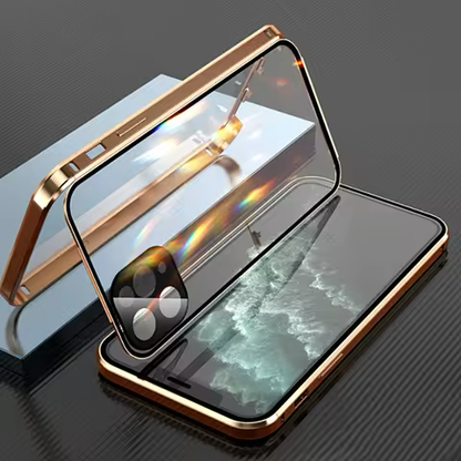 Magnetisk Dobbeltsidet Glas Cover til iPhone 14 Plus