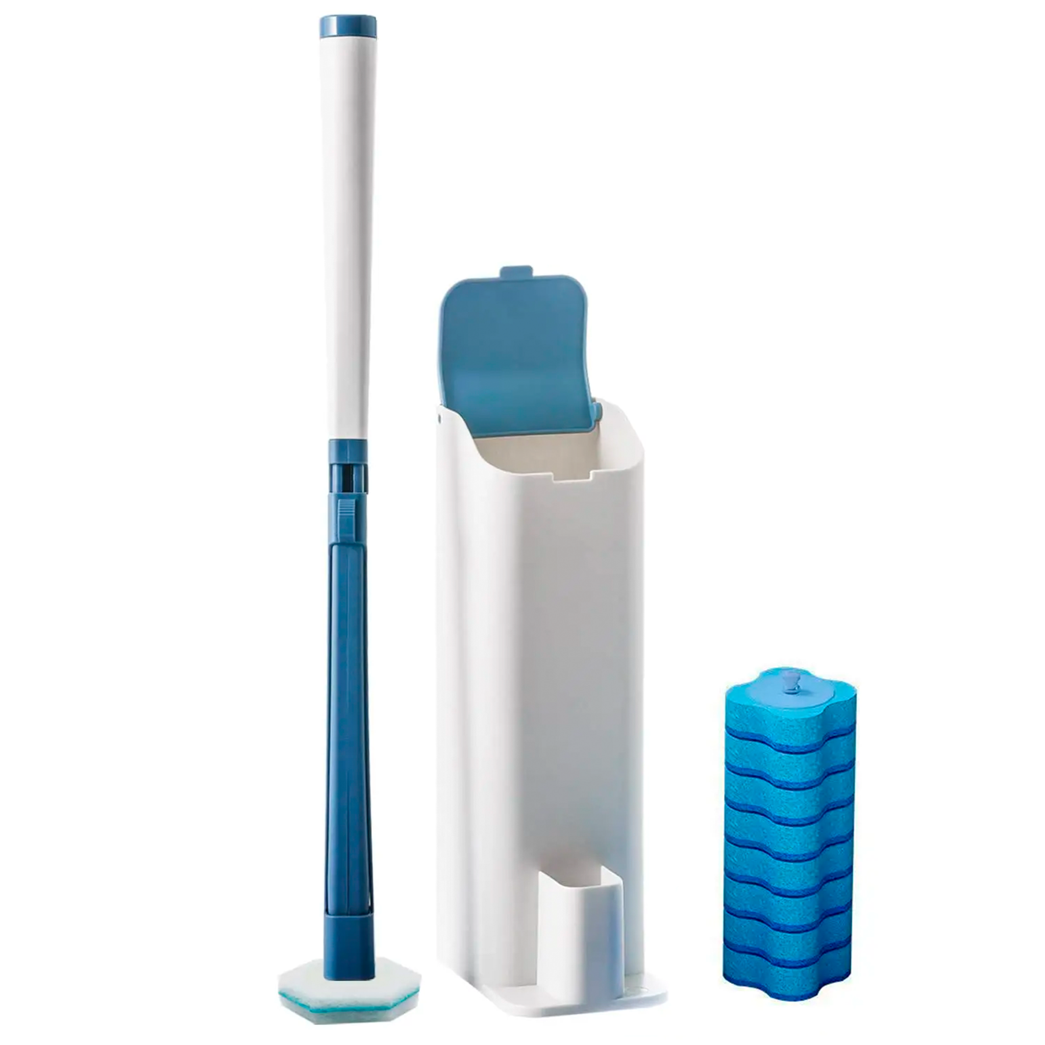 Toiletbørste med Skiftbare Børstehoveder